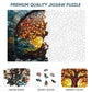 Qiuenisray Wooden Puzzles for mature-themeds  Mosaic Tree of Life Jigsaw Puzzles 200pcs Unique Shape mature-themed Puzzles  Irregular Creative Gift for Family Game (10.9 * 7.3 in)