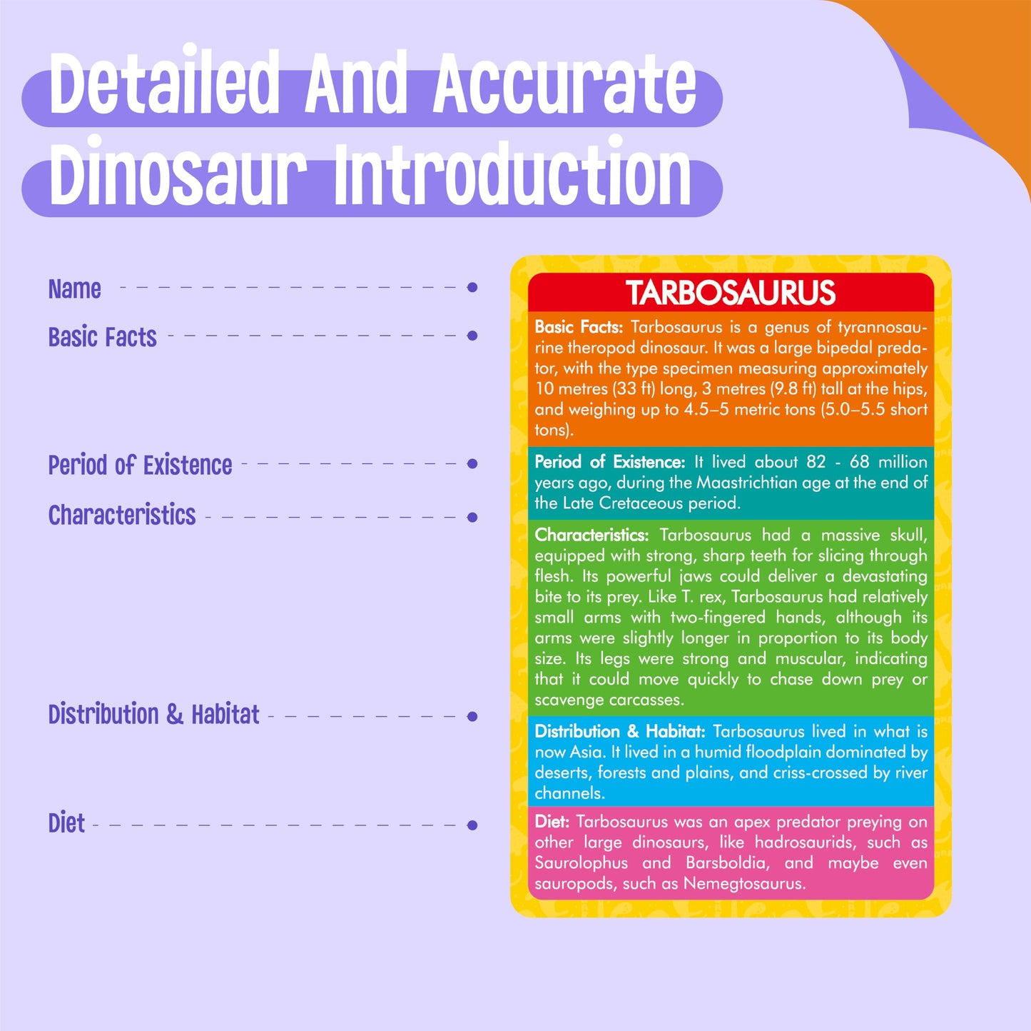 12 Pcs Dinosaur Figurines With 12 Introducing Flashcards, Portable Dinosaur Figurines Montessori Toys Science Educational Matching Game For Homeschool Preschool Toddler Kids