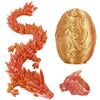 iBuddy 3D Printed Dragon Egg  Easter Egg with Dragon Inside  Pearlescent for Easter Basket Stuffer & Birthday Party Gift (Gold Red)