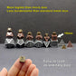 Haxtec 10mm Mini Metal Dice Set Small Metal DND Dice Set with Hexagon Pocket Dice Case Portable Antique Iron Metal Mini Dice for