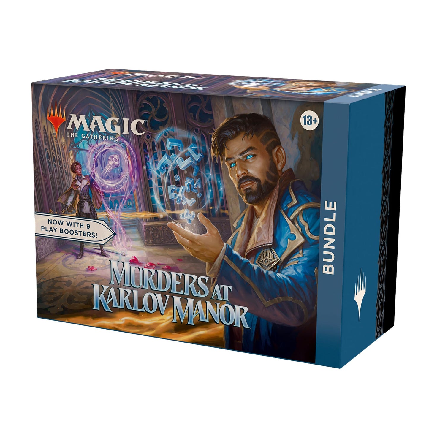 Magic: The Gathering Murders At Karlov Manor Bundle - 9 Play Boosters, 30 Land Cards + Exclusive Accessories