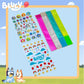 Bluey Sparkle Bracelet Making Kit, 4 Reversible Bracelets with Easy Closure, 100+ Traditional and Puffy Resin Stickers, DIY Blue