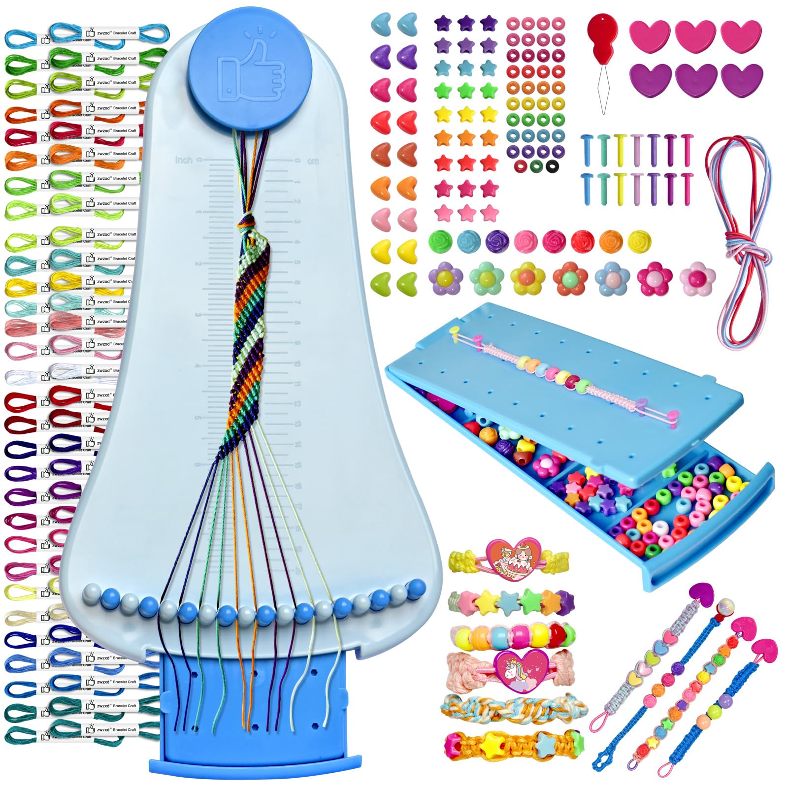 Friendship Bracelet Making Kit toys ,ages for 8 9 10 11 12 Year Old Girls, Kids Travel Activity Set,diy kit,Arts and Crafts Brac