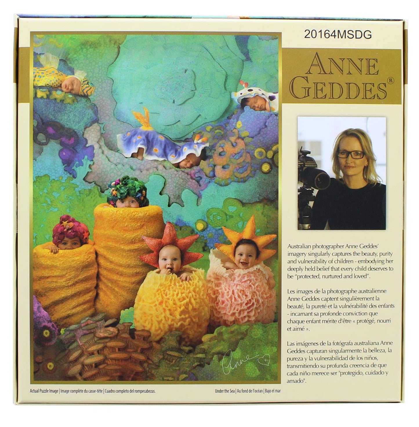 Anne Geddes 1000 Piece Puzzle - Under The Sea Babies, Multi-color, One Size, Model 10182, Paper Material