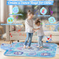 Handwell Dance Mat Toys Girl Gift: 8-Button Frozen Dance Pad With Wireless Bluetooth Electronic Dance Game For Kids Led Light Bu