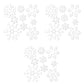 Snowflake Cutouts Assorted 9 Count Pack of 3