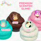 Original Squishmallows Premium Scented Slime, 4-Pack, 8 Oz. Fluffy Slime, 4 Scented Slimes, 8 Fun Slime Add Ins, Pre-Made Slime For Kids, Great 6 Year Old Toys, Super Soft Sludge Toy
