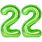 Number Balloons 40 Inch Green Birthday Party Decorations 22St Digital Jumbo Helium Foil Mylar Balloon