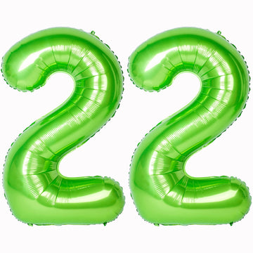 Number Balloons 40 Inch Green Birthday Party Decorations 22St Digital Jumbo Helium Foil Mylar Balloon