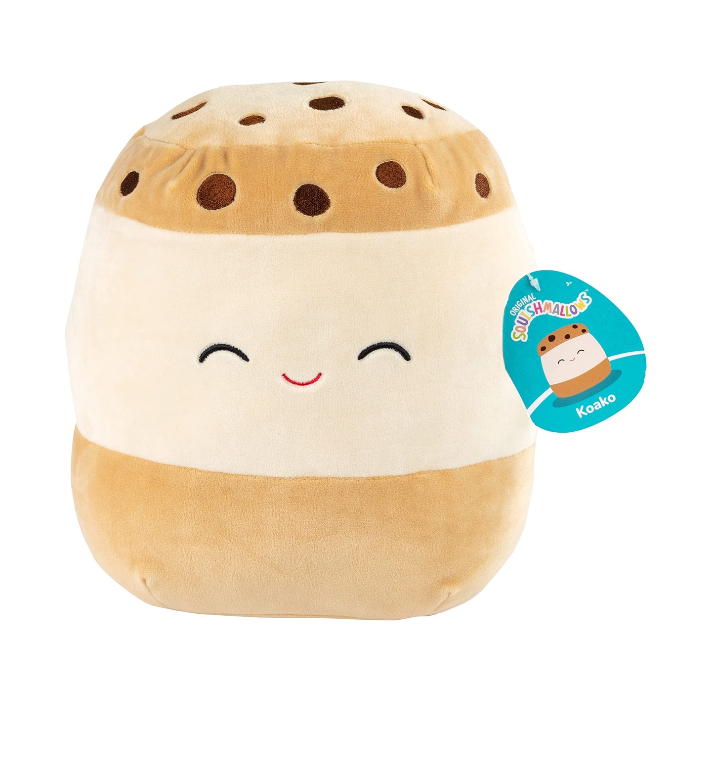 Squishmallows 10-Inch Koako The S'More Plush Toy - Soft, Brown, Collectible Stuffed Animal for Kids, Girls & Boys