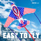 Flag Airplane Kite Easy To Fly Kids Kites For Ages 3-5, Huge Size Durable Beach Kite For Family Outdoor Games & Activities, Perf
