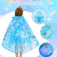 Dolnow Princess Dress Up For Girls, Light Up Princess Cape Princess Dress Costume Crown Wand Gifts For Toddler Girls 3 4 5 6