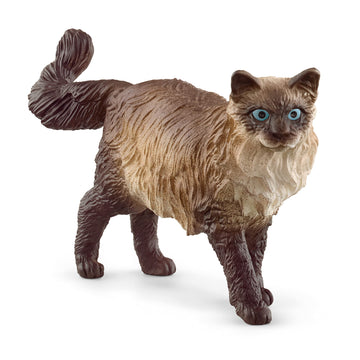 Schleich Farm World, Cute Realistic Cat Toys For Kids, Ages 3 And Above, Ragdoll Cat Toy Figurine , Multicolor, 1.5 Inch