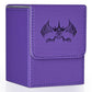 Uaono Card Deck Box For Yugioh Mtg Cards, 100+ Deck Case With 2 Dividers Fits Tcg Ccg, Pu Leather Card Storage Box Compatible With Collectible Trading Cards (Purple, Extinction Dragon)