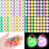 ROMROC 160Pcs Luminous Mini Christmas Resin Duck Miniature Glow in The Dark Ducks Christmas Decor Aquarium Ornament Dollhouse De