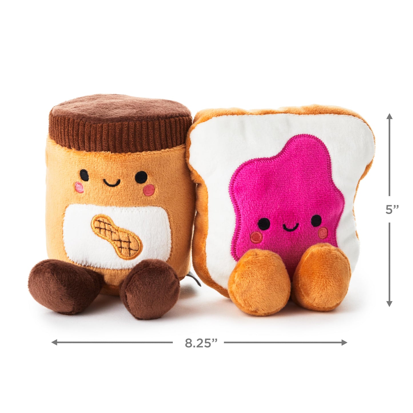 Hallmark Better Together 5'' Magnetic Plush Toys (Peanut Butter And Jelly) Gifts For Christmas, Anniversary, Valentine'S Day