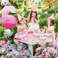 Sratte Number Piñata Pink Piñata Birthday Decorations Gradient With Stick Blindfold Confetti For Girls Boys Birthday Anniversary Party Decorations Supplies(Number 6)