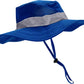 Dark Blue S/M Fits Youth Size 4-7 Combination Set Vest And Hat: 1 Blue Cargo Vest For Kids With Reflective Safety Straps & 1 Flo