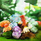 Silipull 12 Pcs Adopt A Dinosaur Party Favors, 6 Small Dinosaur Stuffed Animals Plush Toys Dino Plushies With 6 Mini Dino Egg Ba