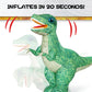 Jovow 2.4GHZ Remote Control Inflatable Dinosaur Toy for Kids,Electric Toy Dinosaur with 360Rotation,Forward & Backward,Rechargea