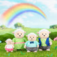 Li'L Woodzeez – The Snipadoodles Sheep Family – Set Of 4 Collectible Posable Sheep Figures With Storybook – Pretend Play Doll Figures – Gift Toy For Kids Age 3+
