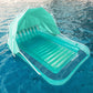 Swimline Original Suntan Tub Mint W/ Adjustable Shade Inflatable Tanning Float Floating Lounge | Personal Tan Pool Hybrid Lounge