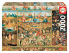 Educa - Garden of Delights - 2000 Piece Jigsaw Puzzle - Puzzle Glue Included - Completed Image Measures 37.75 x 26.75 - Ages 14+