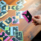 USAOPOLY TACTA Card Game, Fast-Paced Strategic Shape Matching Party Game for All Ages, Connect, Cover & Conquer to Win - Unique