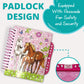 Horse Scrapbook Kit for Girls | Equestrian DIY Scrapbooking Kit for Little Girl and Tween Gifts | 114 Piece Scrapbook and Statio