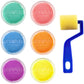 Scribbles Neon Finger Paint Roller Kit, 7 Piece Set, 4.44 Fl Oz, Kid Safe, Model FGRPT6PK