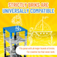 Strictly Briks Compatible With Lego Classic Stackable Baseplates, Building Bricks For Towers, Shelves, And More, Space Themed Co