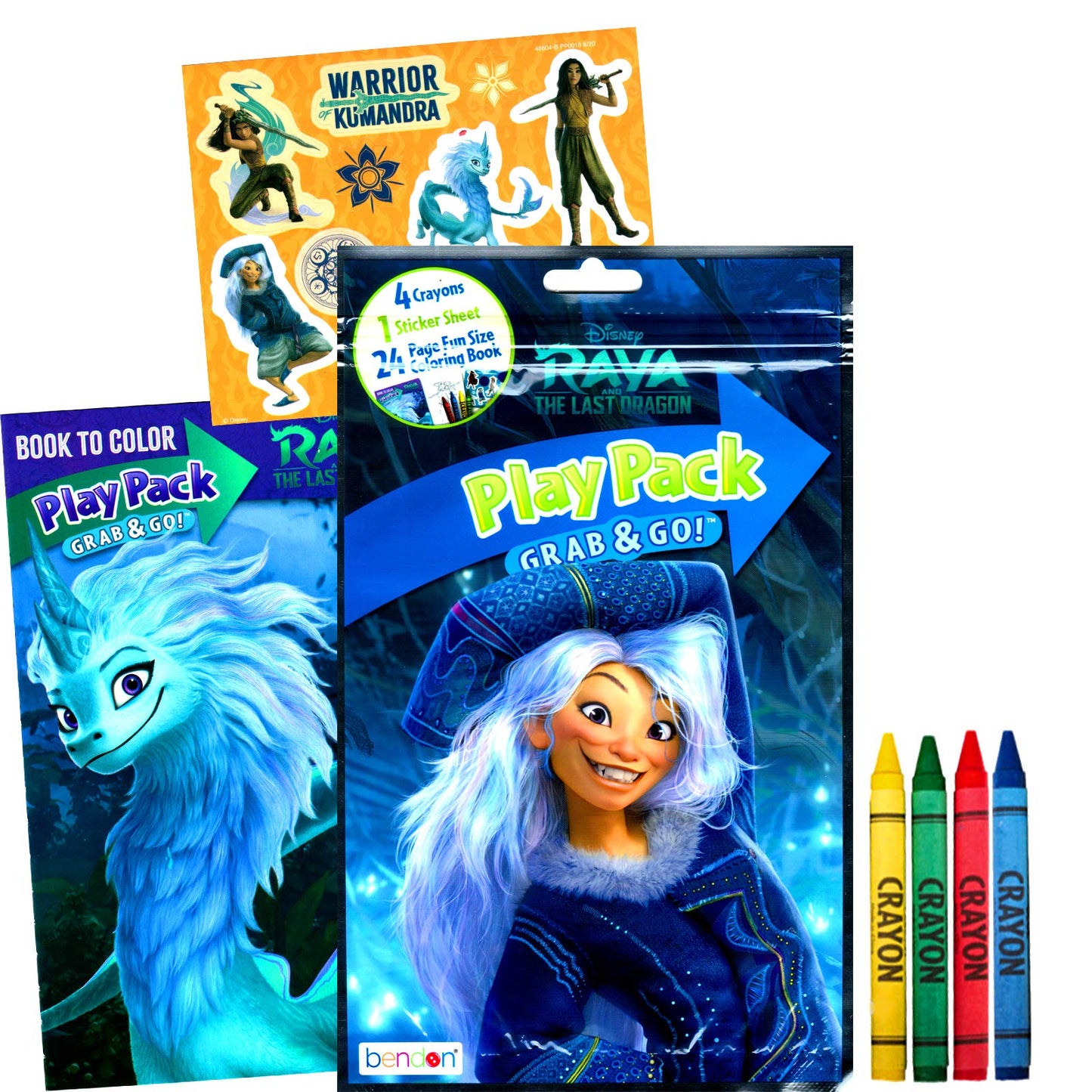 Disney Raya And The Last Dragon Coloring Books Set With Imagine Ink Coloring Book, Play Pack, Stickers, And More