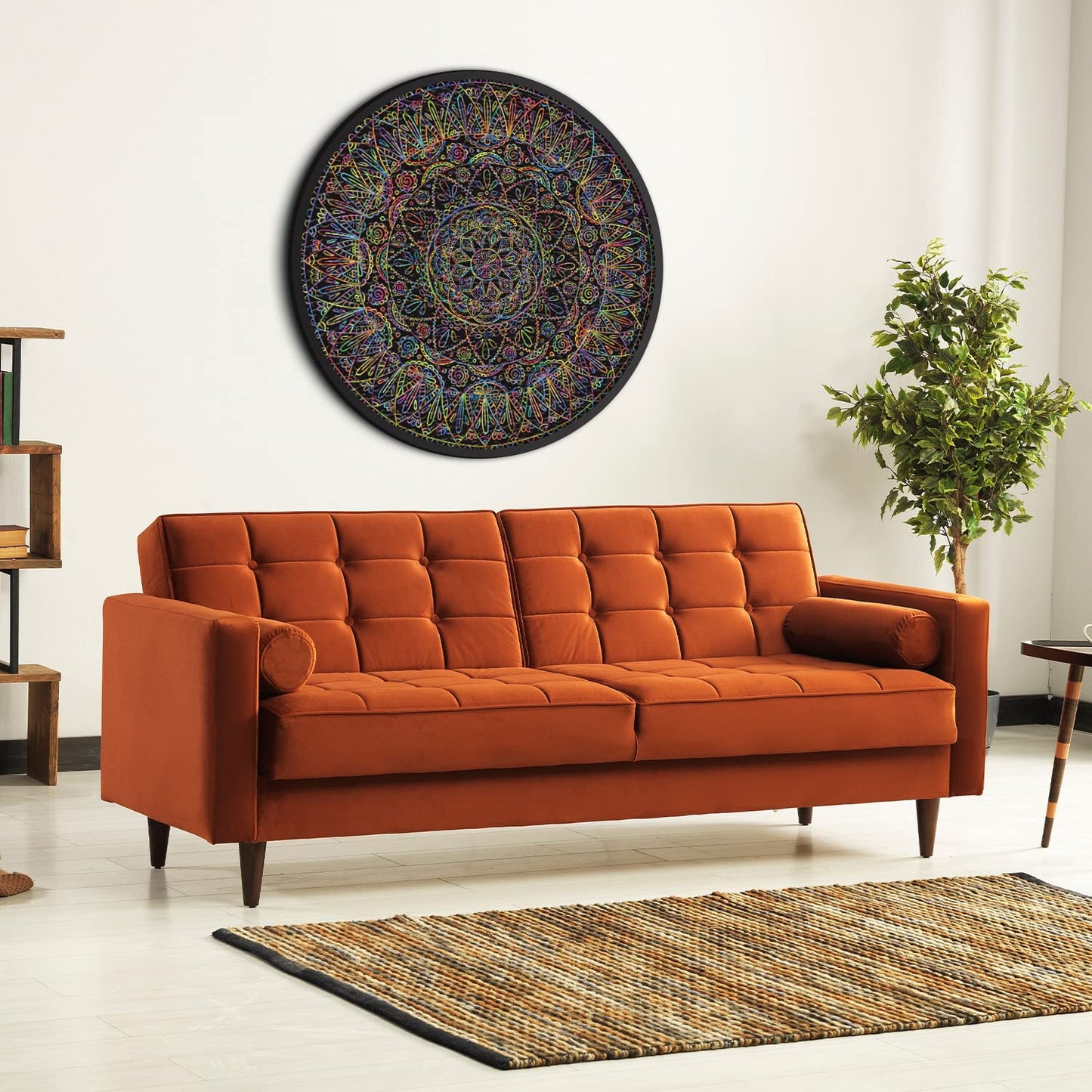 Mandala Puzzle 1000 Pieces For Adults, Difficult Impossible Puzzle Hard, Challenging Round Jigsaw Puzzle As Mandala Decor