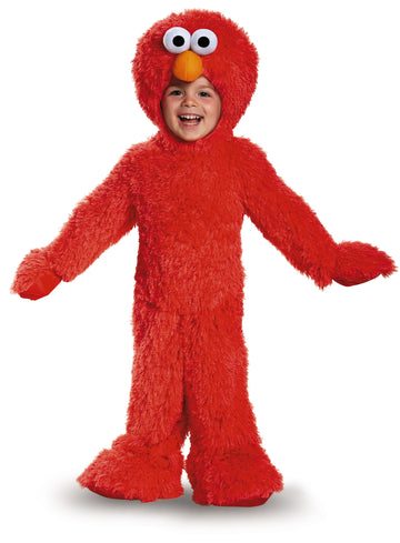 Disguise Elmo Extra Deluxe Plush Infant/Toddler Costume, Small (2T) Red