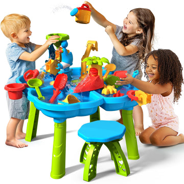 Cozybomb Water Table For Toddlers 3-5 | Outdoor Toys Water Play Table, Magnetic Fishing Toy Game, Summer Splash Pond Showers San