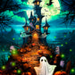 Vermont Christmas Company Haunted Hilltop Halloween Jigsaw Puzzle, 550 Pieces, 24" x 18", Puzzle Board, Model VC1320