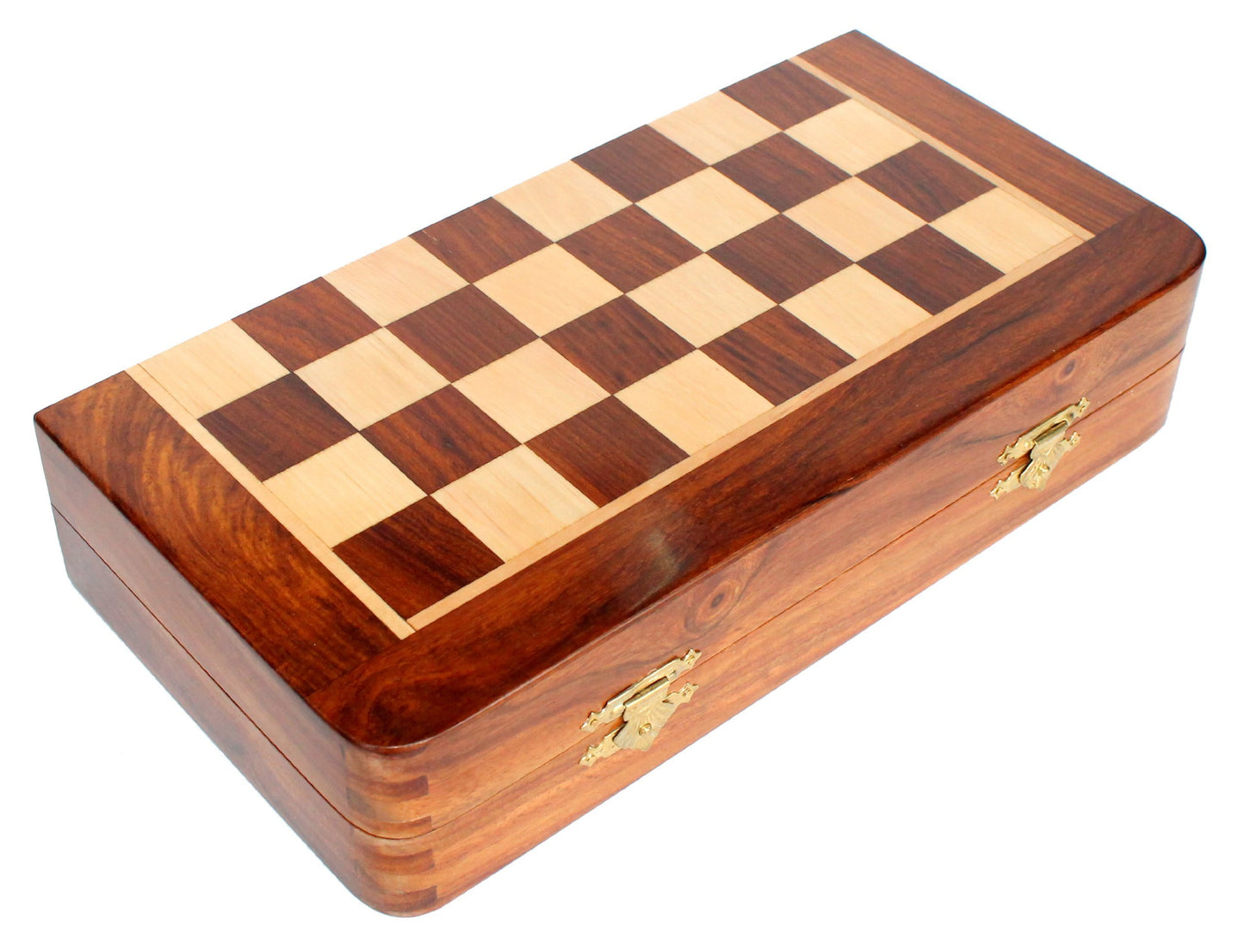 Stonkraft 12 X 12  Collectible Foldable Wooden Chess Game Board Set With Magnetic Crafted Premium Wood Pieces (12 Inch X 12 Inch