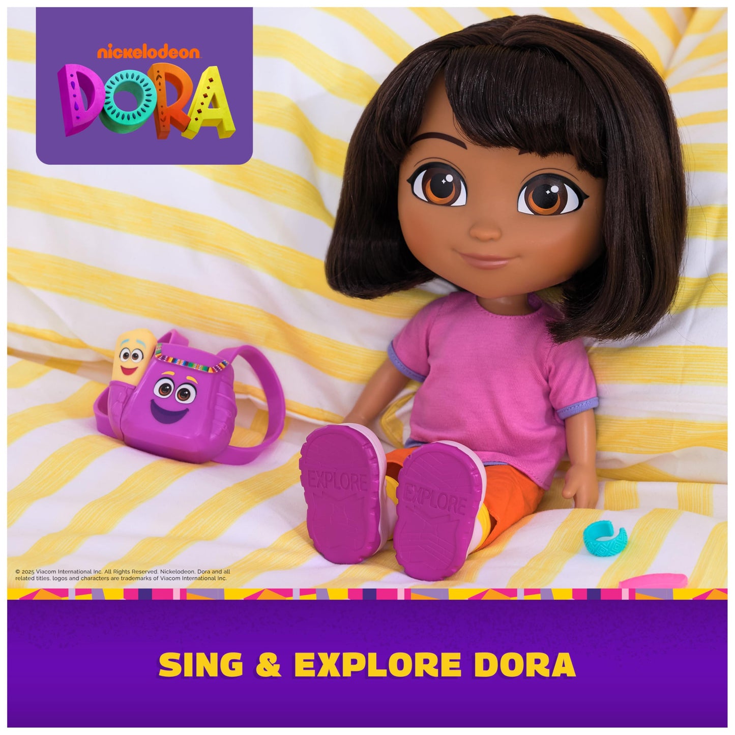 Dora, Sing & Explore Dora Doll With Music, Sound Effects, Bilingual Phrases, Doll Clothes & Accessories, Kids Toys For Girls & B