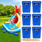 6 Pcs Sturdy Outdoor Toy Sandbags with Handle  50lb Capacity  6-Pack - Safely SeInflatable Bounce Houses  Water Slides  and Tents Blue