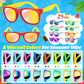 Giftinbox 24Pack Kids Sunglasses Bulk,Kids Sunglasses Party Favor?Neon Sunglasses For Kids Boys Girls Age 3-8,Valentines Day Gifts For Kids, Birthday Party ,Beach, Pool Party Favors