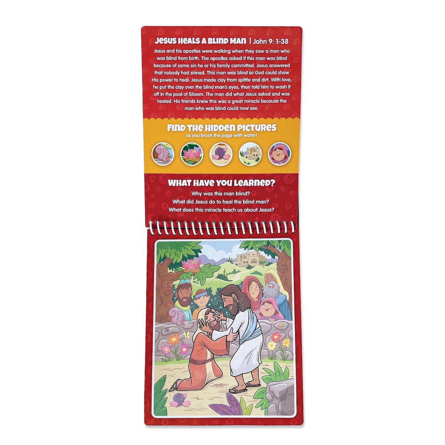 Kangatoys Water Reveal Coloring Scripture Book For Kids. (New Testament #2)