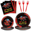 Qyeahkj 100Pcs Derby Day Plates And Napkins Party Supplies Horse Racing Tableware Set Kentucky Party Decorations Favor Racing Ho