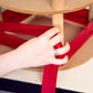 Birdie Designs Spinata - Red Spinning Pinata with Pull-String for Gender Reveal, Reusable Indoor/Outdoor Fun, Model Spin01