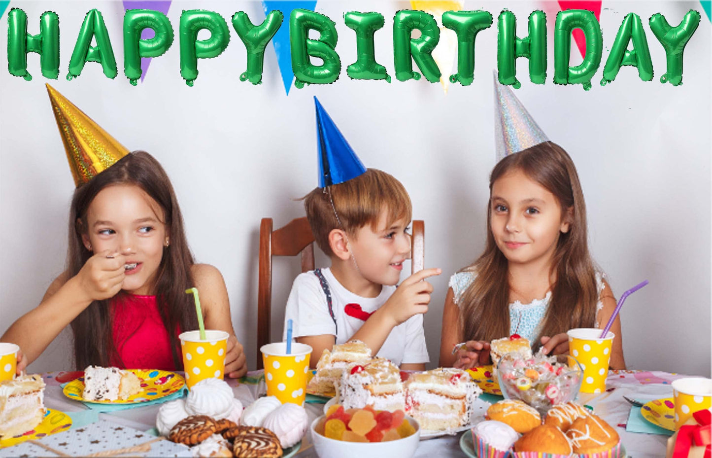 16 Inch Green Aluminum Foil Birthday Balloons For Birthday Party Supplies