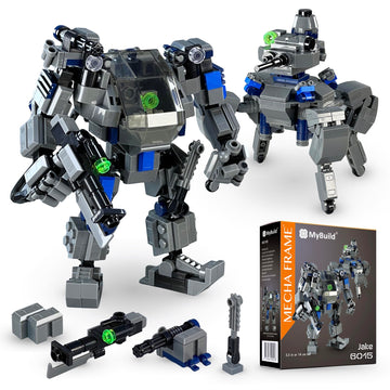 Mybuild Mecha Frame Jake 6015 - Qm Quadruped Mech Joint Adventure Set Sci-Fi Mech Toy Building Kit