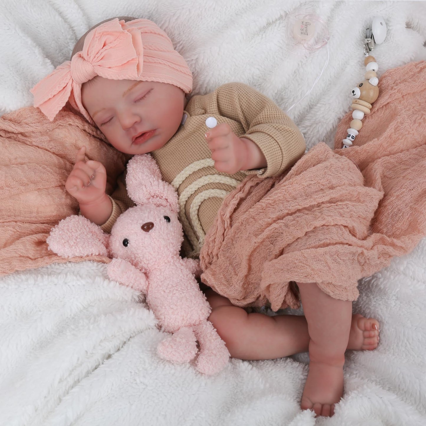 Charex Realistic Newborn Baby Dolls - 20 Inch Sleeping Soft Reborn Doll, Handcrafted Weighted Newborn Doll, Toys For Ages 3 And Up