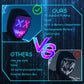 JDBMAOYE Led Mask,Lighted Up Mask With Gesture Sensing,Led Mask Costume For Halloween Costume,Masquerade,Cosplay Party