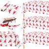 Kochorie 100 Ft x 54 Inch Crawfish Party Tablecloth Roll with Cutter Box Waterproof Plastic Lobster Table Cover for Crawfish Bir