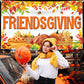 Katchon, Friendsgiving Backdrop - Xtralarge, 72X44 Inch | Friendsgiving Photo Backdrop For Friendsgiving Party Decorations | Happy Friendsgiving Banner For Happy Friendsgiving Decorations For Party