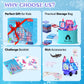 Magnetic Tiles Set, Frozen Magnet Building Blocks With Car Animal Models And Stickers, Construction Educational Stem Sensory Toy